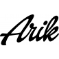 Preview: Arik - Schriftzug aus Buchenholz