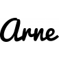 Preview: Arne - Schriftzug aus Buchenholz