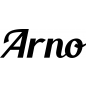 Preview: Arno - Schriftzug aus Buchenholz