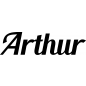 Preview: Arthur - Schriftzug aus Buchenholz