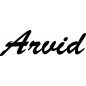 Preview: Arvid - Schriftzug aus Buchenholz
