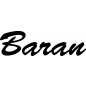 Preview: Baran - Schriftzug aus Buchenholz