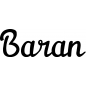 Preview: Baran - Schriftzug aus Buchenholz