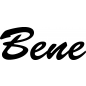 Preview: Bene - Schriftzug aus Buchenholz