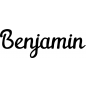 Preview: Benjamin - Schriftzug aus Buchenholz