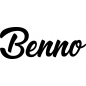 Preview: Benno - Schriftzug aus Buchenholz