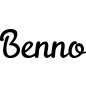 Preview: Benno - Schriftzug aus Buchenholz