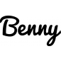 Preview: Benny - Schriftzug aus Buchenholz
