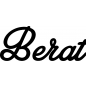 Preview: Berat - Schriftzug aus Buchenholz