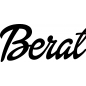 Preview: Berat - Schriftzug aus Buchenholz