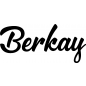 Preview: Berkay - Schriftzug aus Buchenholz