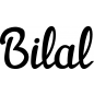 Preview: Bilal - Schriftzug aus Buchenholz