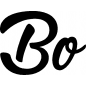 Preview: Bo - Schriftzug aus Buchenholz