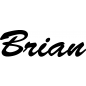Preview: Brian - Schriftzug aus Buchenholz
