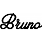 Mobile Preview: Bruno - Schriftzug aus Buchenholz