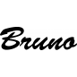 Mobile Preview: Bruno - Schriftzug aus Buchenholz