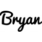 Preview: Bryan - Schriftzug aus Buchenholz