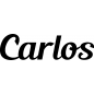 Preview: Carlos - Schriftzug aus Buchenholz