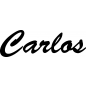 Preview: Carlos - Schriftzug aus Buchenholz