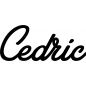 Preview: Cedric - Schriftzug aus Buchenholz