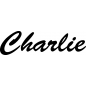 Preview: Charlie - Schriftzug aus Buchenholz