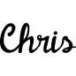 Preview: Chris - Schriftzug aus Buchenholz