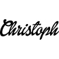 Preview: Christoph - Schriftzug aus Buchenholz