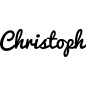 Preview: Christoph - Schriftzug aus Buchenholz
