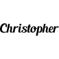 Preview: Christopher - Schriftzug aus Buchenholz