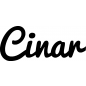 Preview: Cinar - Schriftzug aus Buchenholz