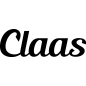 Preview: Claas - Schriftzug aus Buchenholz
