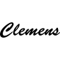 Preview: Clemens - Schriftzug aus Buchenholz