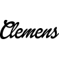 Preview: Clemens - Schriftzug aus Buchenholz
