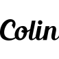 Preview: Colin - Schriftzug aus Buchenholz