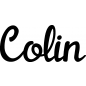 Preview: Colin - Schriftzug aus Buchenholz