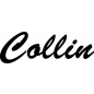 Preview: Collin - Schriftzug aus Buchenholz