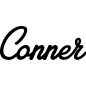 Preview: Conner - Schriftzug aus Buchenholz