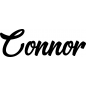 Preview: Connor - Schriftzug aus Buchenholz