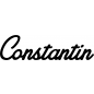 Mobile Preview: Constantin - Schriftzug aus Buchenholz