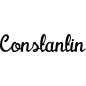 Mobile Preview: Constantin - Schriftzug aus Buchenholz