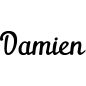 Preview: Damien - Schriftzug aus Buchenholz