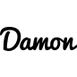 Preview: Damon - Schriftzug aus Buchenholz