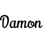 Preview: Damon - Schriftzug aus Buchenholz