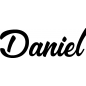 Mobile Preview: Daniel - Schriftzug aus Buchenholz