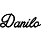 Preview: Danilo - Schriftzug aus Buchenholz