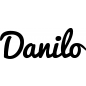Preview: Danilo - Schriftzug aus Buchenholz