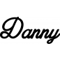 Preview: Danny - Schriftzug aus Buchenholz