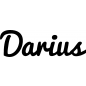 Preview: Darius - Schriftzug aus Buchenholz