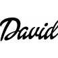 Preview: David - Schriftzug aus Buchenholz