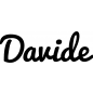 Preview: Davide - Schriftzug aus Buchenholz